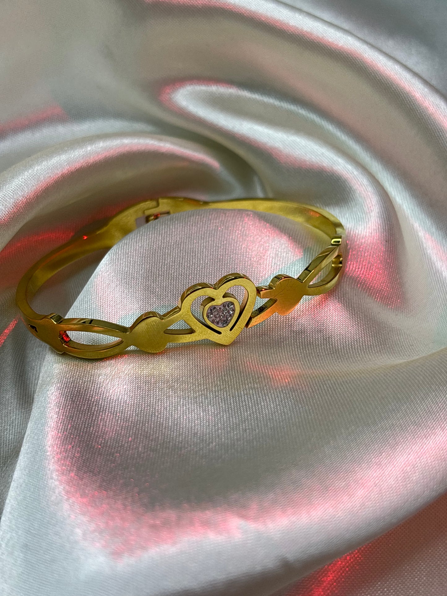 Braided Rope Chevron Textured Bangle