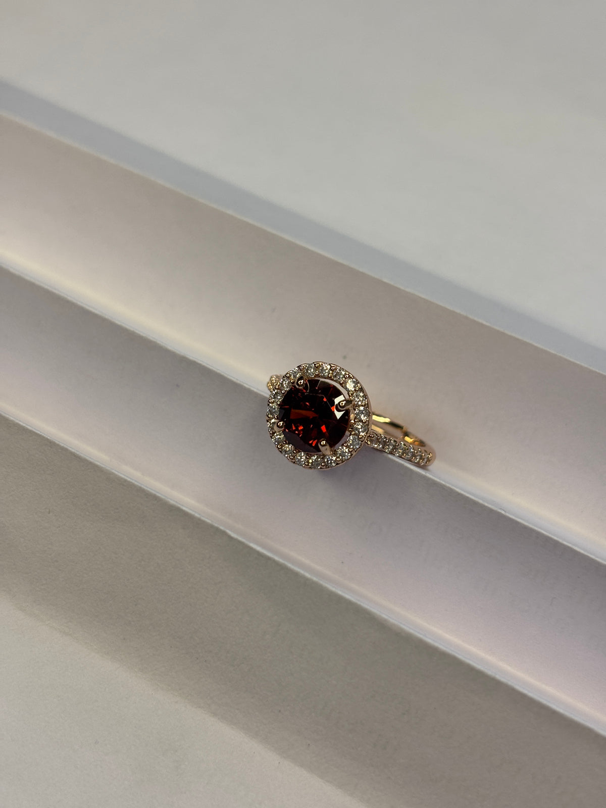 Smokey Topaz Bezel Stacking Ring