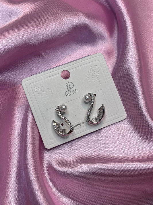 Hammered Teardrop Hoop Earrings