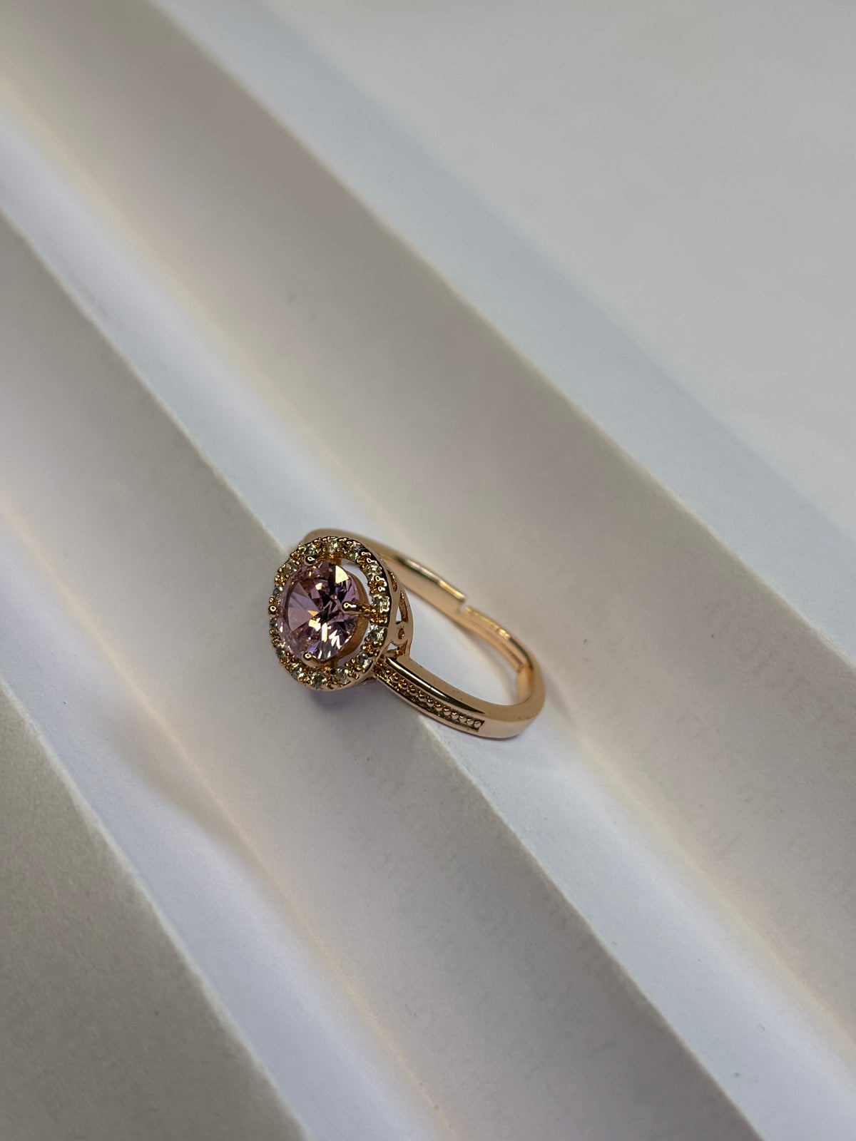 Molten Dome Teardrop Statement Ring