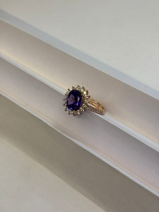 Celestial Sapphire Star-Point Ring