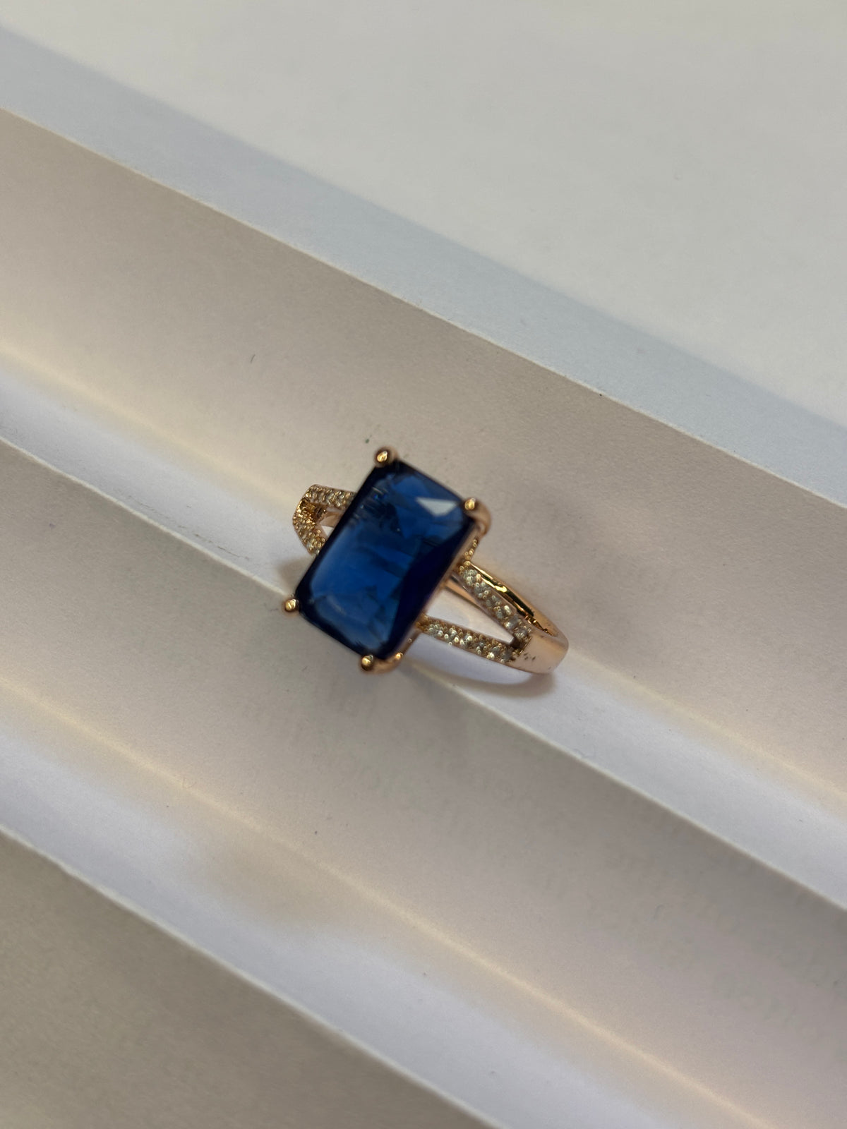 Emerald-Cut Lapis Signet Ring